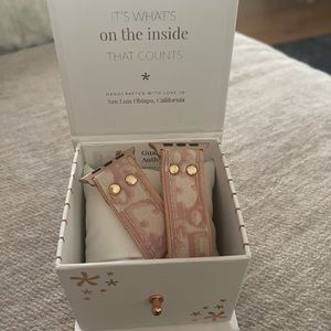 Authentic pink Dior Apple Watch Skinny band in XS